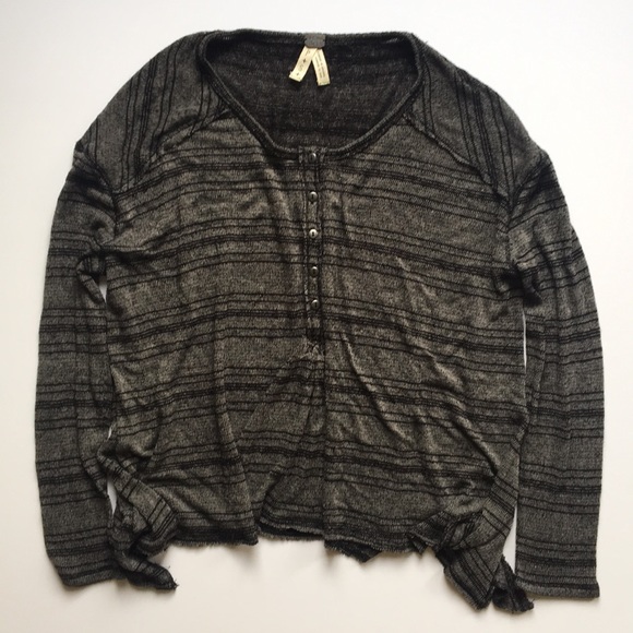 Free People Tops - 🍷Free People Stripe Shirt Size Small